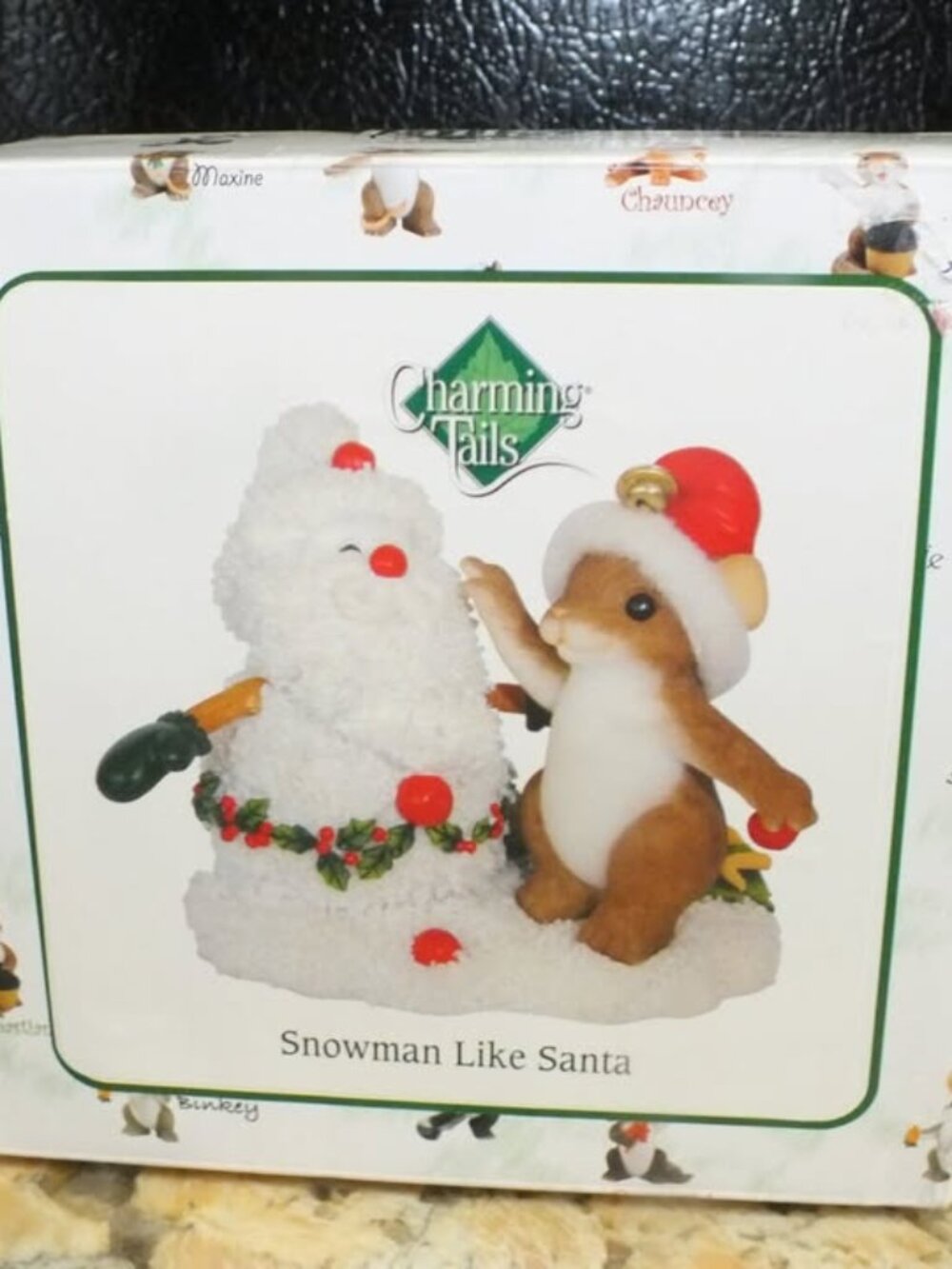 1994 Charming Tails Fitz & Floyd Snowman Like Santa